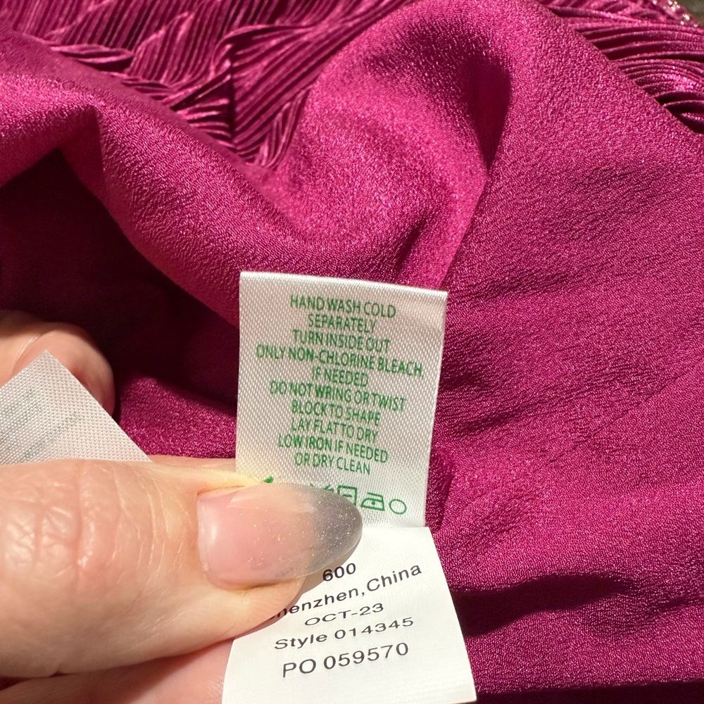 NWT Lilly Pulitzer Jessamie Pink Metallic Shimmer Mini Dress in Mulberry Foil 8 - Picture 13 of 13